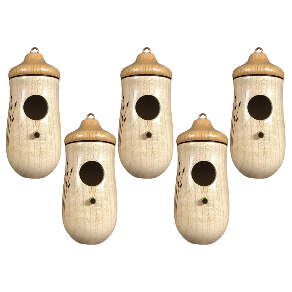Wooden Hummingbird House
